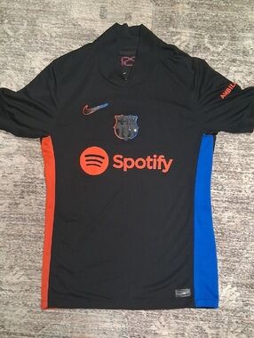 Nike Black Barca Soccer Jersey